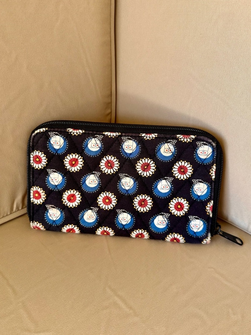 Vera Bradley "Night Owl' Zip Around Wallet